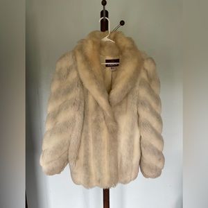 Vtg Jordache Faux Fur Coat